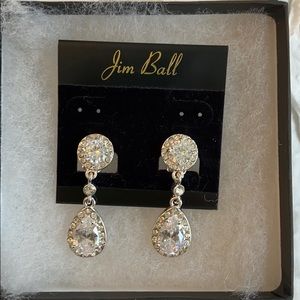 Jim Ball silver clip-on earrings!